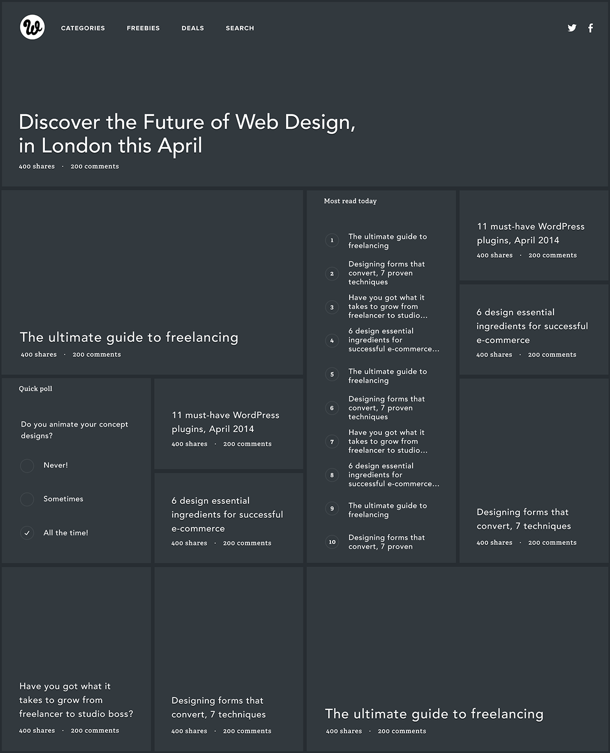 Exploring grids for Webdesigner Depot