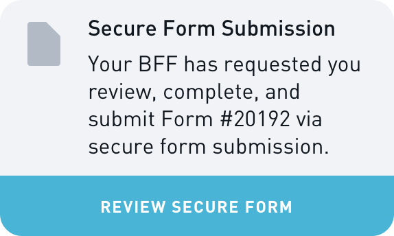 BFF Form Submission Widget