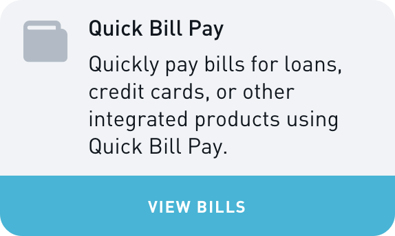 BFF Quick Bill Pay Widget