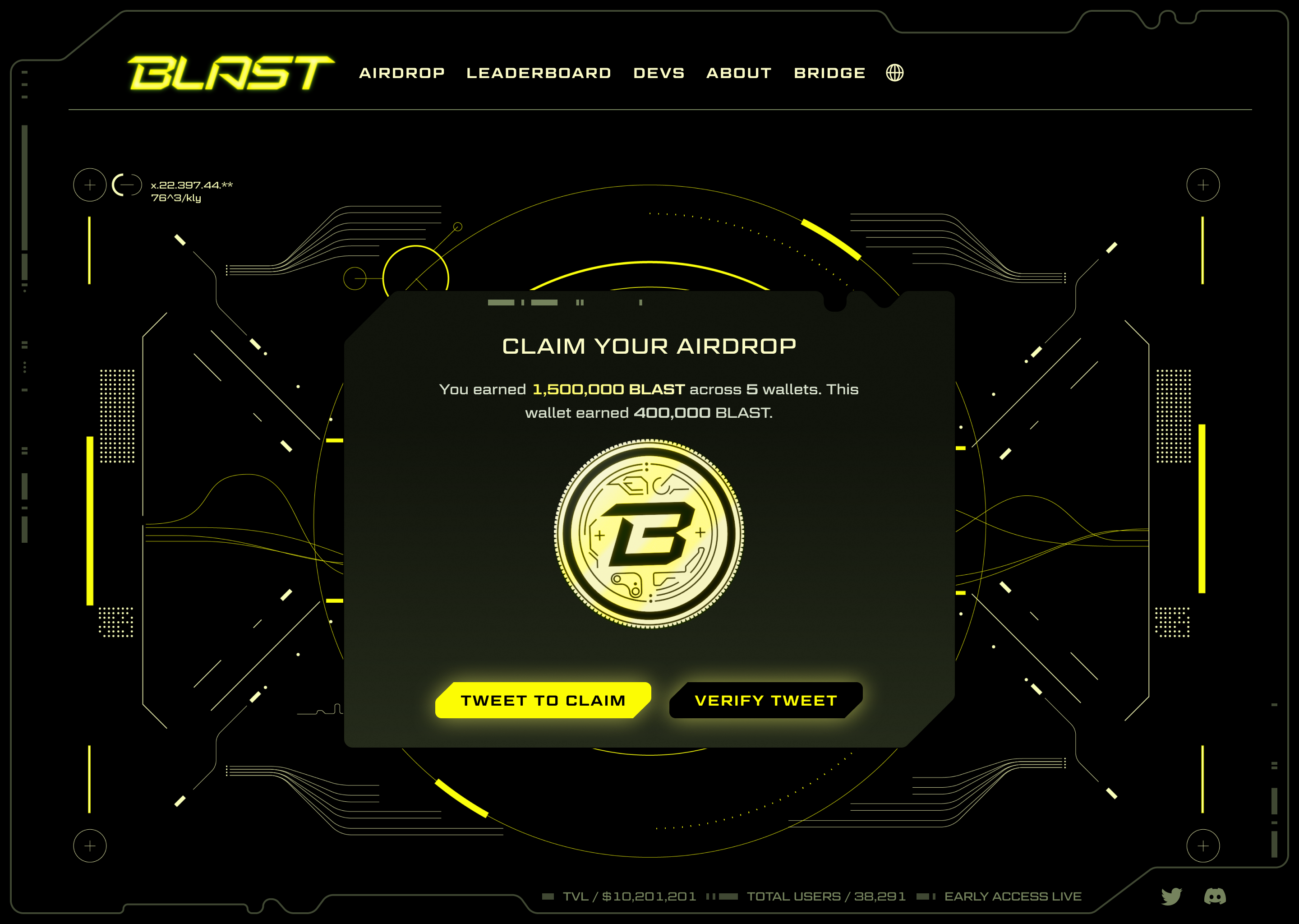 Blast claim your airdrop